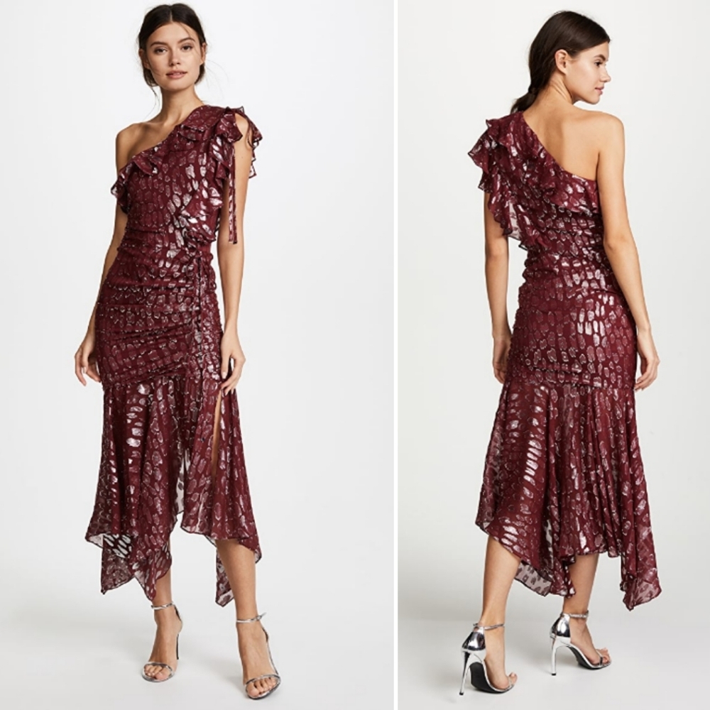 VERONICA BEARD Leigton One Shoulder Dress
